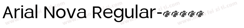 Arial Nova Regular字体转换